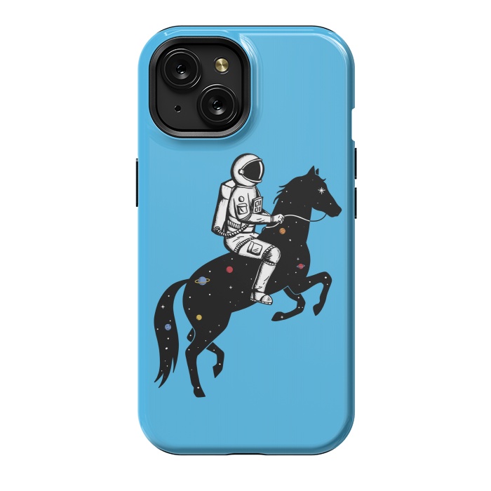 iPhone 15 StrongFit Astronaut and Horse by Coffee Man