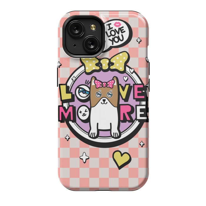 iPhone 15 StrongFit CUTIE DOG by Michael Cheung
