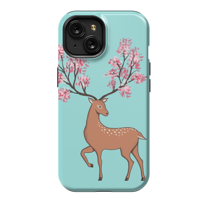 iPhone 15 StrongFit Natural Deer by Coffee Man