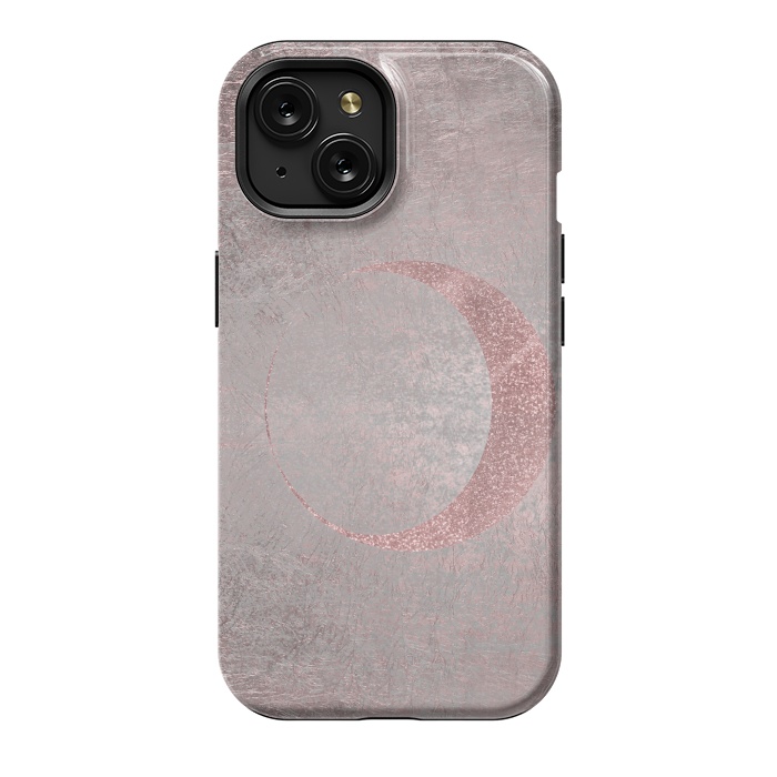 iPhone 15 StrongFit Rose Gold Half Moon 2 by Andrea Haase