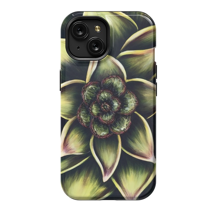 iPhone 15 StrongFit Succulent by Denise Cassidy Wood
