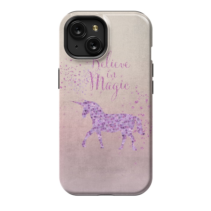 iPhone 15 StrongFit Unicorn Believe In Magic by Andrea Haase