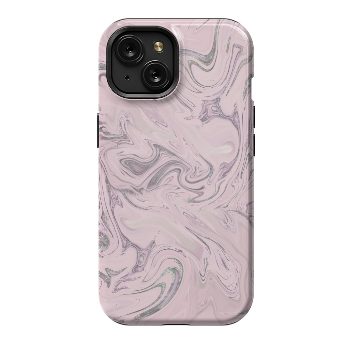 iPhone 15 StrongFit Retro Style Marble Soft Pastel 2 by Andrea Haase