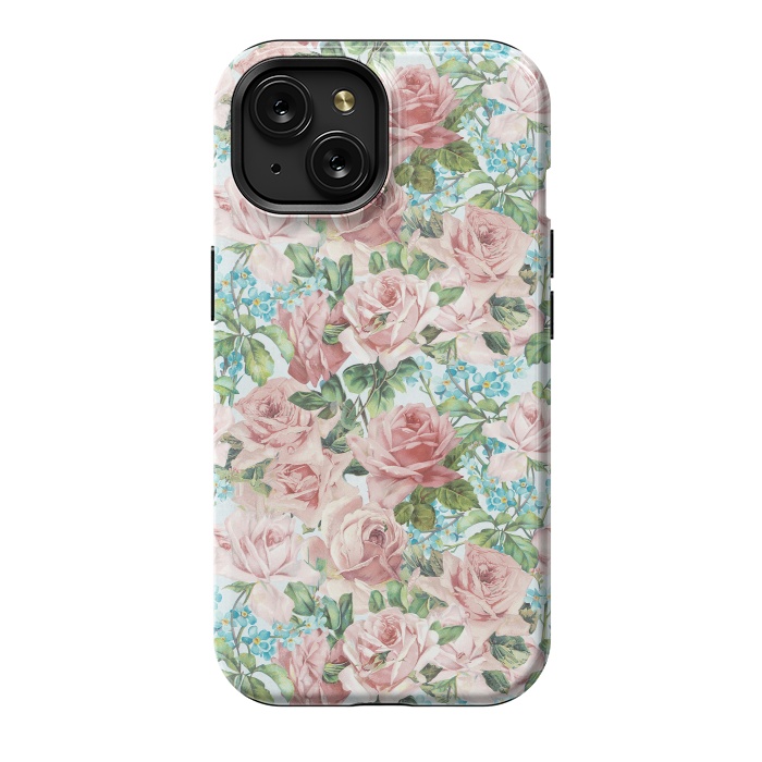 iPhone 15 StrongFit Retro Flower Dream by  Utart