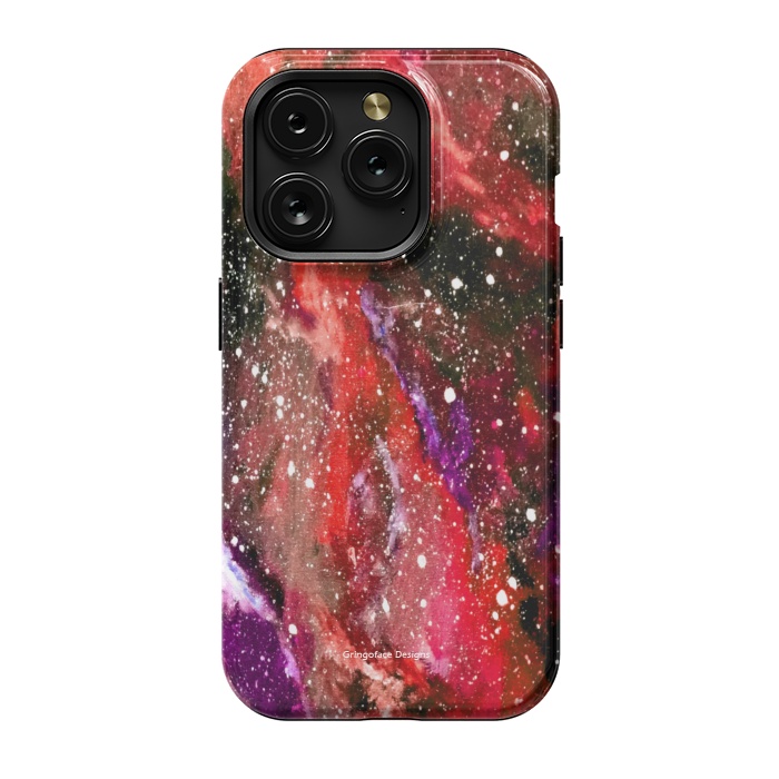 iPhone 15 Pro StrongFit Red Galaxy by Gringoface Designs