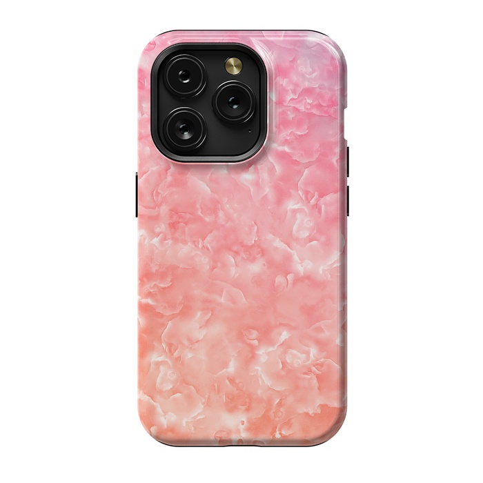 iPhone 15 Pro StrongFit Pink Mother of Pearl Pattern by  Utart