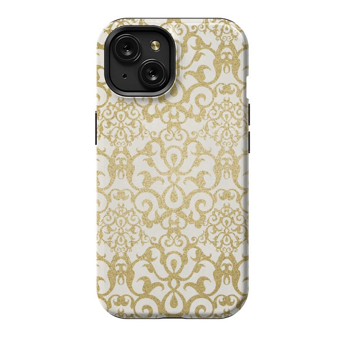 iPhone 15 StrongFit Golden Ornament Elegance by Andrea Haase
