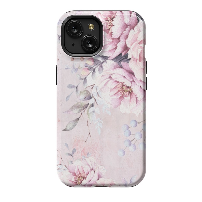 iPhone 15 StrongFit Vintage roses and Peonies by  Utart