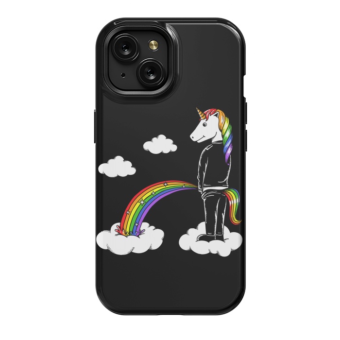iPhone 15 StrongFit Unicorn Rainbow by Coffee Man