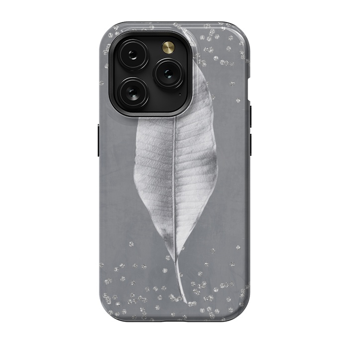 iPhone 15 Pro StrongFit Silver Leaf by Andrea Haase