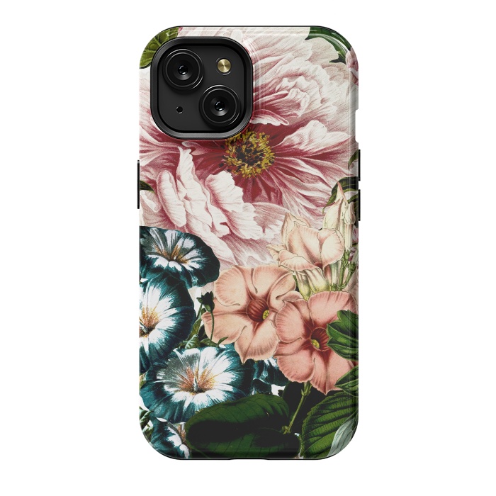 iPhone 15 StrongFit Vintage Peony and Little Bell by  Utart