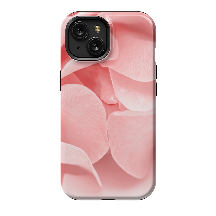 iPhone 15 StrongFit Pink Rose Blossom by  Utart
