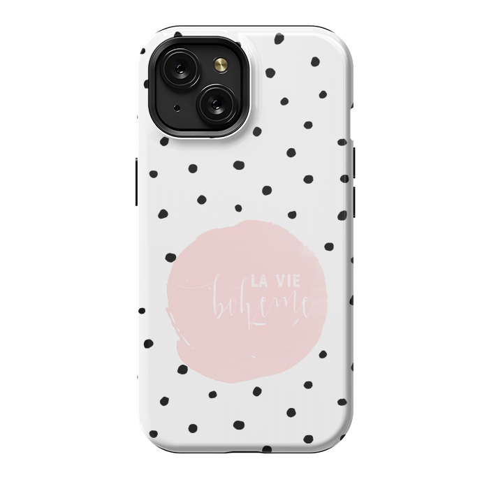 iPhone 15 StrongFit La Vie Bohme On Polka Dots by  Utart