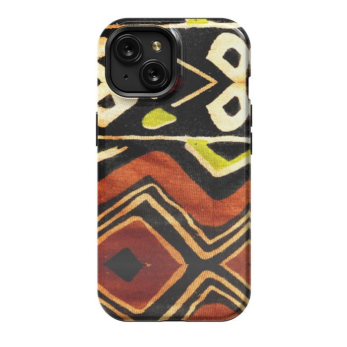 iPhone 15 StrongFit Africa Design Fabric Texture by BluedarkArt