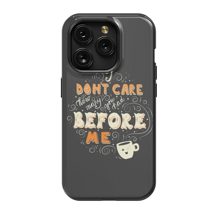 iPhone 15 Pro StrongFit Coffee typography funny design by Jelena Obradovic