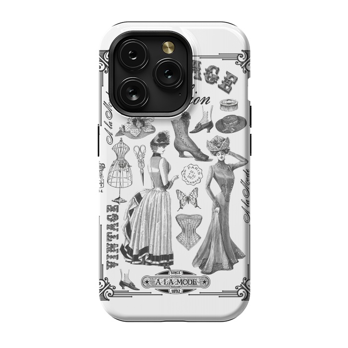 iPhone 15 Pro StrongFit Vintage Fashion Ladies by Andrea Haase