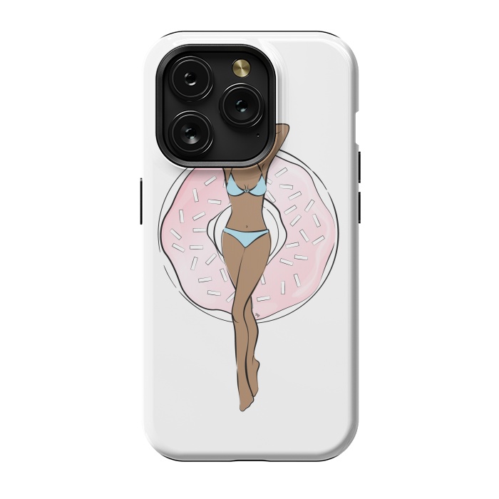 iPhone 15 Pro StrongFit Summer time relax Dark skin by Martina