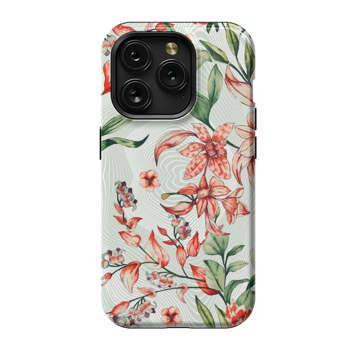 iPhone 15 Pro StrongFit Exotic tropical bloom 027 by Mmartabc