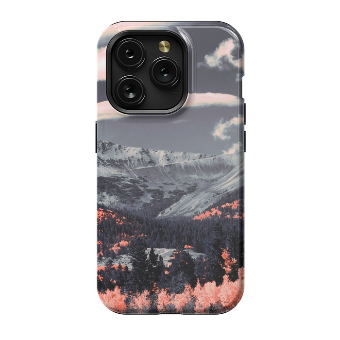 iPhone 15 Pro StrongFit Vibrant mountainous landscape by Mmartabc