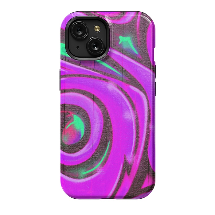 iPhone 15 StrongFit Pink Graffiti by Andrea Haase