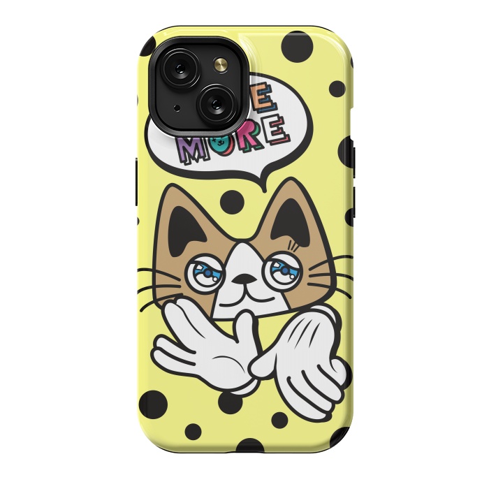 iPhone 15 StrongFit CUTIE CAT by Michael Cheung