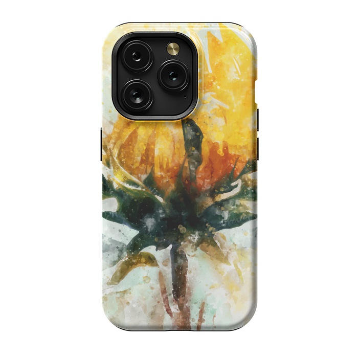 iPhone 15 Pro StrongFit Born in Sunflower by Creativeaxle