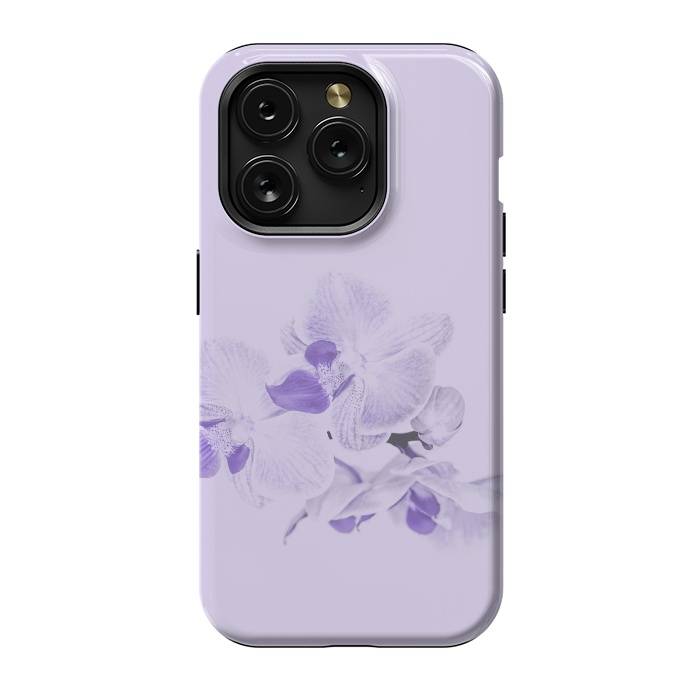 iPhone 15 Pro StrongFit Purple Orchid Flower by Andrea Haase