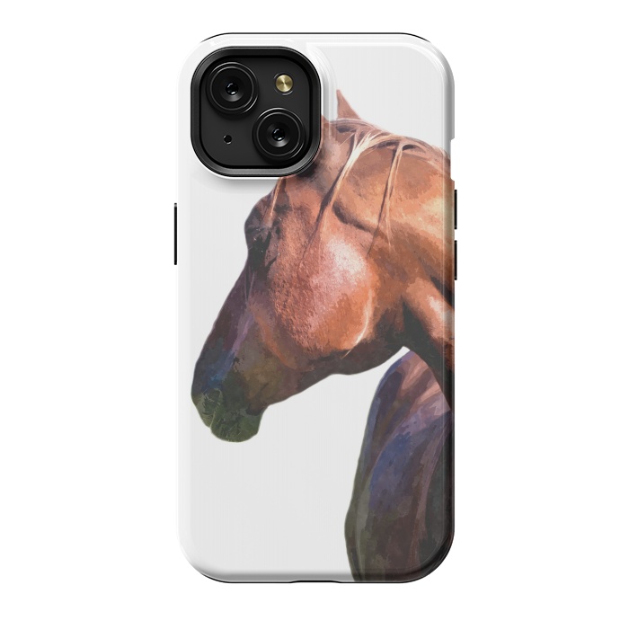 iPhone 15 StrongFit Horse Portrait by Alemi