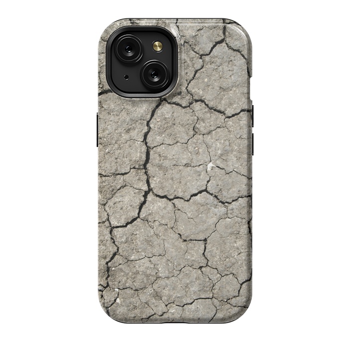 iPhone 15 StrongFit Dried-out Cracked Soil by Andrea Haase