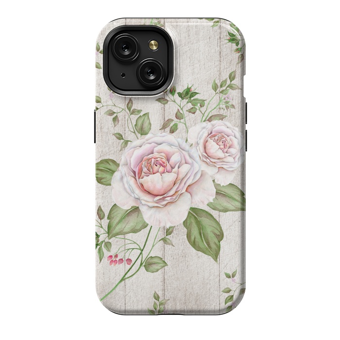 iPhone 15 StrongFit Pink Rose by Creativeaxle