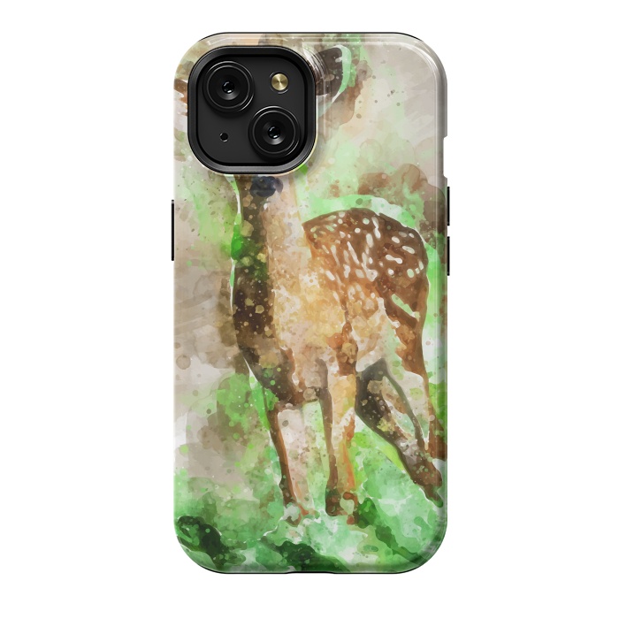 iPhone 15 StrongFit Lovely Deer by Creativeaxle