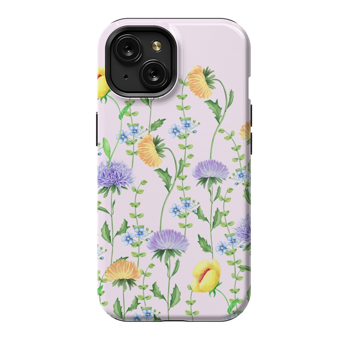 iPhone 15 StrongFit Aster Flora by Creativeaxle