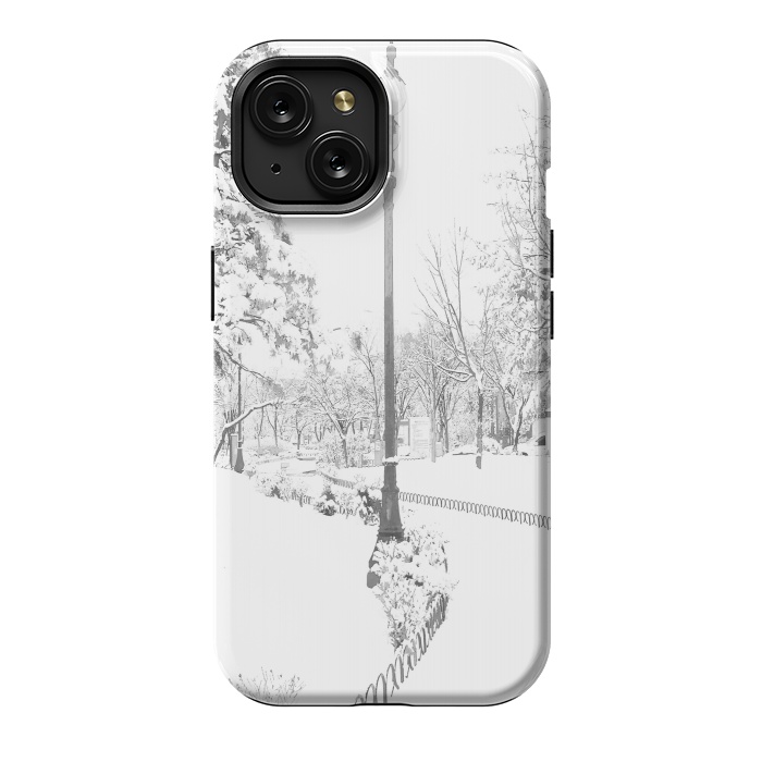 iPhone 15 StrongFit Winter Snow City by Alemi