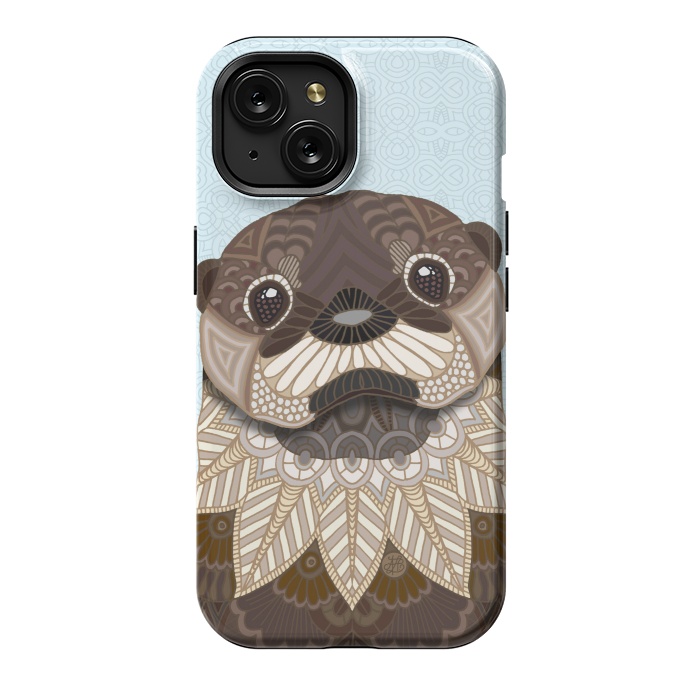 iPhone 15 StrongFit Otterly Cute by Angelika Parker