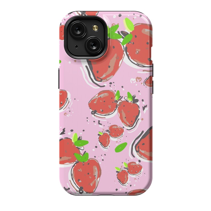 iPhone 15 StrongFit Strawberry Crush New by MUKTA LATA BARUA