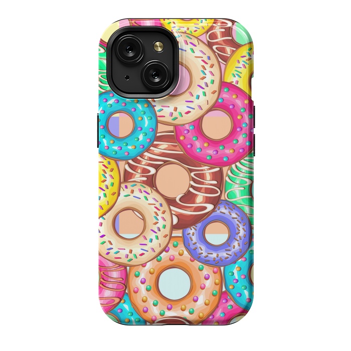 iPhone 15 StrongFit Donuts Punchy Pastel flavours by BluedarkArt