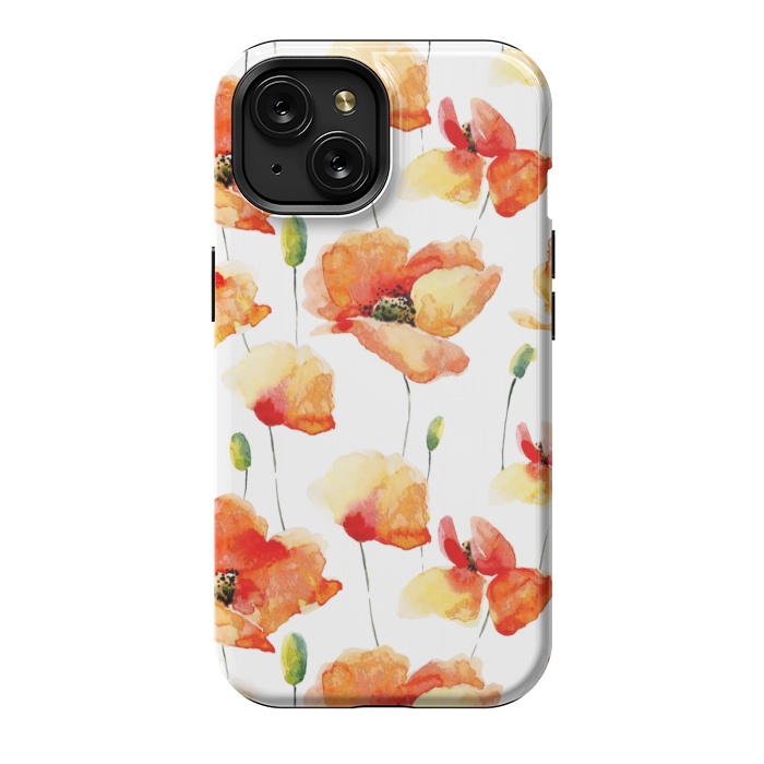 iPhone 15 StrongFit Poppies Forever by  Utart