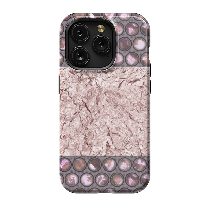 iPhone 15 Pro StrongFit Rose Gold Shiny Elegance by Andrea Haase