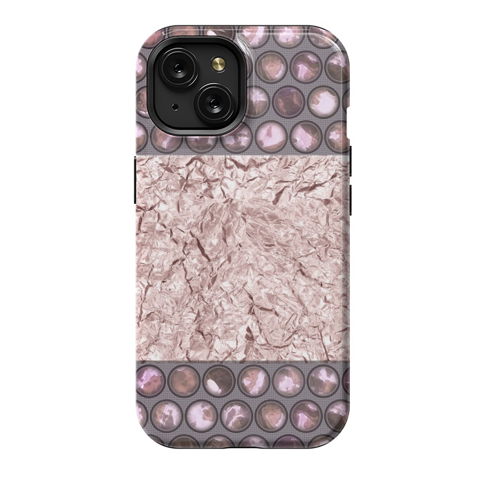 iPhone 15 StrongFit Rose Gold Shiny Elegance by Andrea Haase