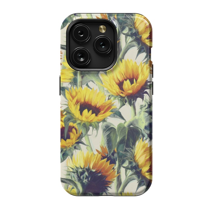 iPhone 15 Pro StrongFit Sunflowers Forever by Micklyn Le Feuvre