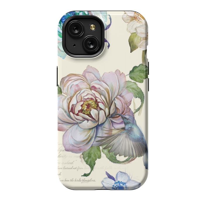 iPhone 15 StrongFit Vintage Rose by Creativeaxle
