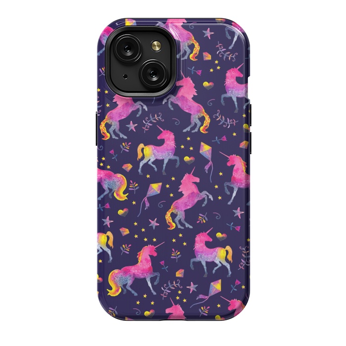 iPhone 15 StrongFit Unicorn Jubliee by gingerlique
