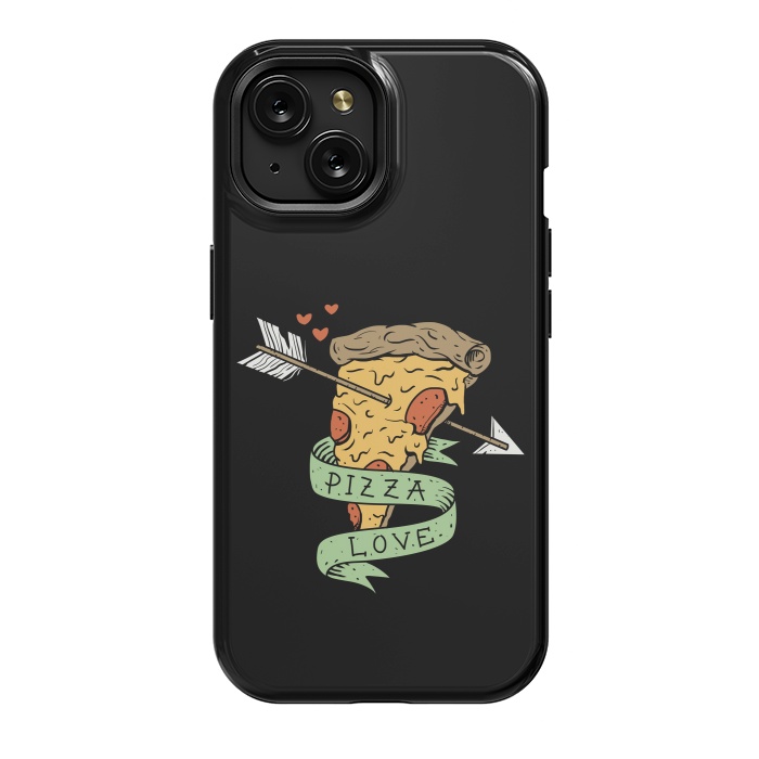 iPhone 15 StrongFit Pizza Love by Vincent Patrick Trinidad