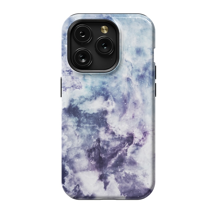 iPhone 15 Pro StrongFit Blue purple marble by Jms