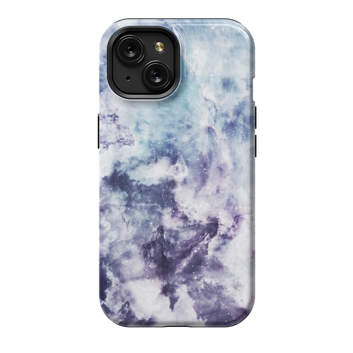 iPhone 15 StrongFit Blue purple marble by Jms