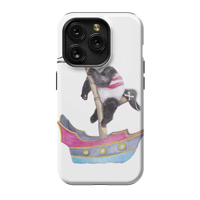 iPhone 15 Pro StrongFit Panda Pirate by gingerlique