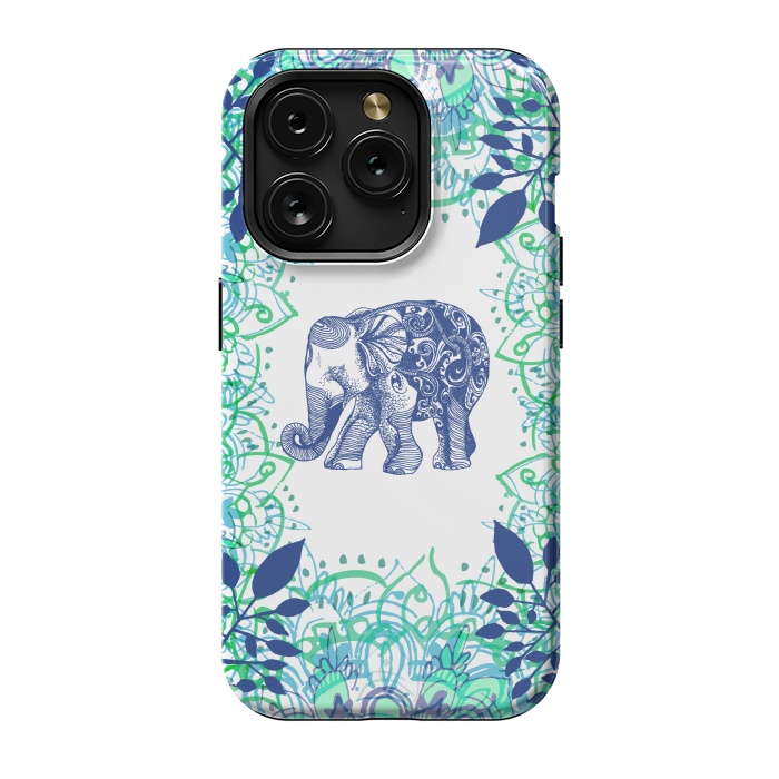 iPhone 15 Pro StrongFit Boho Elephant  by Rose Halsey