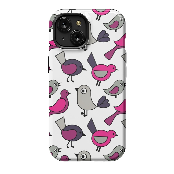 iPhone 15 StrongFit Cute birds by Martina