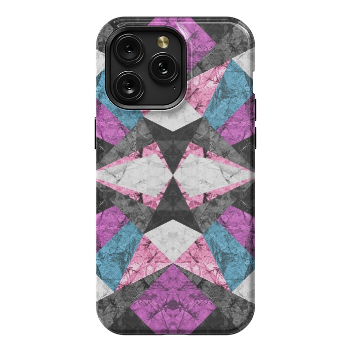 iPhone 15 Pro Max StrongFit Marble Geometric Background G438 by Medusa GraphicArt