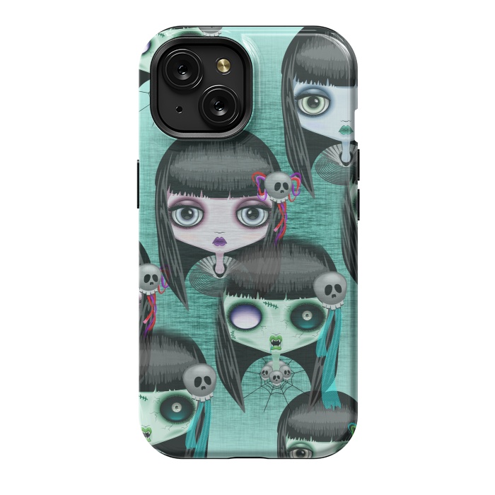iPhone 15 StrongFit Zombie Doll The Dark Side  by BluedarkArt